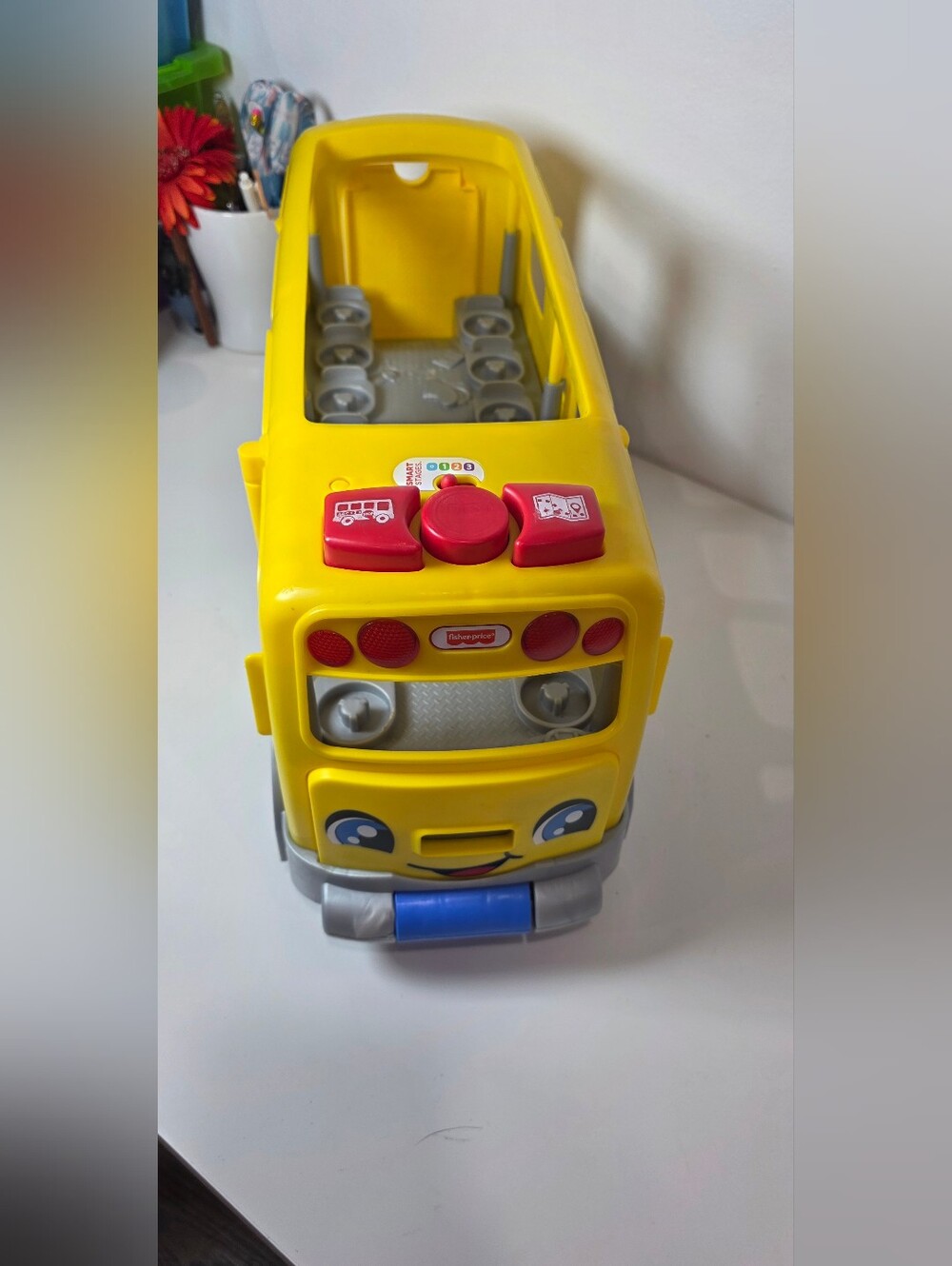 Fisher-Price Little People Pull Along Big Yellow School Bus Toddler Toy